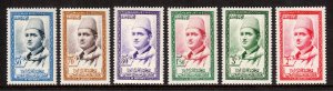 Morocco (Northern Zone) - Scott #12-17 - MNH - 2 w/gum bends - SCV $8.35