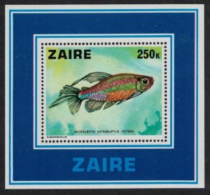 Zaire Aquarium fish MS 1978 MNH SG#MS914