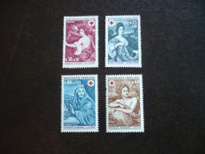 Stamps - France _ Scott# B421-B424 - Used & Mint Hinged Set of 4 Stamps