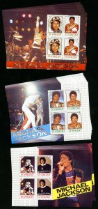 St Vincent Quality Michael Jackson & Elvis Presley Souvenir Stamp Hoard