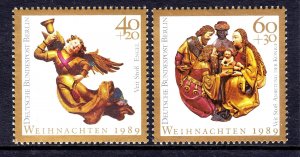 Germany - Berlin 1989 Christmas Complete Mint MNH Set SC 9NB275-9NB276