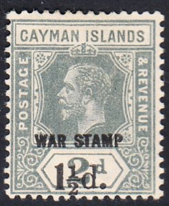 CAYMAN ISLANDS # MR 7 - Mint  small hinge remnant - SG # 58  Overprint very  low