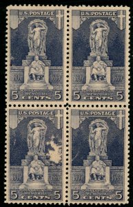 OAS-CNY 13327 SCOTT 628 – 1926 5c Ericsson Memorial MNH BLOCK CV $$35