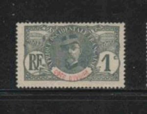 IVORY COAST #21 1906 1c GENERAL LOUIS FAIDHERBE MINT VF NH O.G