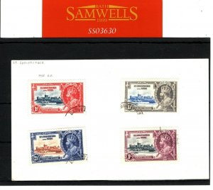 SILVER JUBILEE 1935 *St Kitts* SET{4} British KGV Stamps Used ROYALTY SS3630