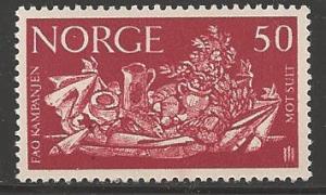 Norway 1963 Freedom from Hunger, 0.50 ore, Scott #435, Mint Never Hinged