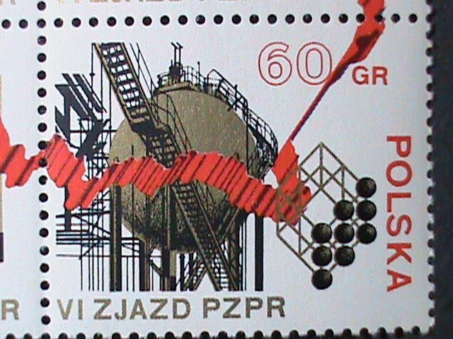 POLAND -1971-SC#1859a- 6TH CONGRESS OF UNITED WORKERS UNION -MNH BLOCK-VF