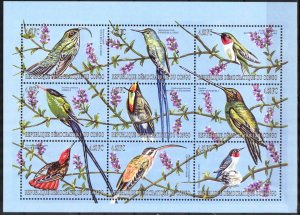 Congo 2000 Birds Mi. 1489/97 Sheet MNH