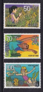 Aruba  #B48-B50   MNH 1997  child welfare