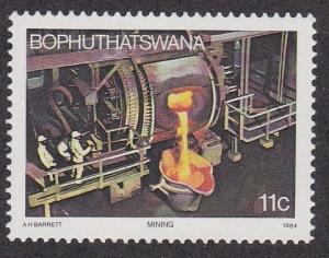 Bophuthatswana # 124, Mining Industry, NH, 1/2 Cat.