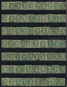 CANADA #36 USED SMALL QUEEN DATED WHOLESALE LOT 