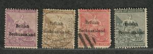 Bechuanaland Sc#5-8 M+U/F-VF, Partial Set, Cv. $259.50