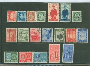 Norway #323-344 Used Multiple