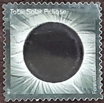 US Scott # 5211; used (49c) Total Solar Eclipse from 2017; VF centering; off ppr