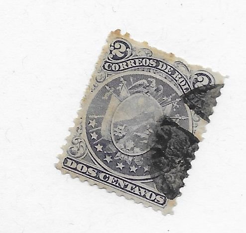 Bolivia #29 Used Soak - Stamp CAT VALUE $4.00