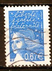 France 2002: Sc. # 2859; O/Used Single Stamp