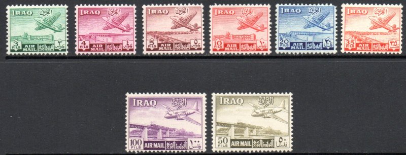 IRAQ C1-8 MNH SCV $30.75 BIN $18.45 AIRPLANES