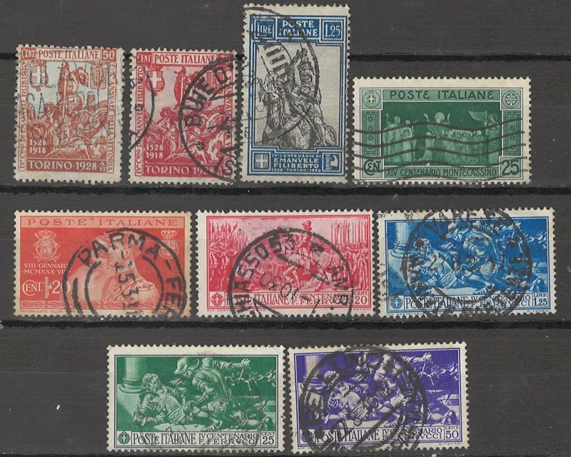 COLLECTION LOT # 5407 ITALY 9 STAMPS 1928+ CV+$18