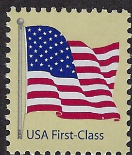 Catalog # 4129 Single Stamp 41 Cent Flag First Class Mail perf