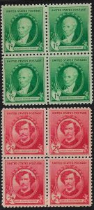 884-885 Mint,OG,NH... Blocks of 4... SCV $2.00