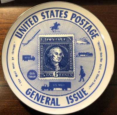 Vintage Collector Plate featuring George Washington Scott 126 - Like New