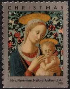 SC#5143 (47¢) Florentine Madonna and Child Booklet Single (2016) SA