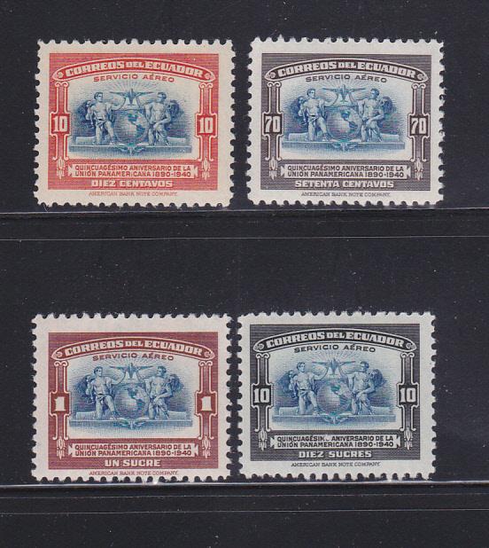 Ecuador C87-C90 Set MH Planes (B)