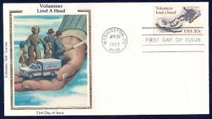 UNITED STATES FDC 20¢ Volunteer Lend a Hand 1983 Colorano