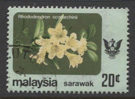 STAMP STATION PERTH Sarawak #253 Flowers FU