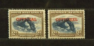 15517   SOUTH WEST AFRICA   Used # O26a, O26b                     CV$ 7.00