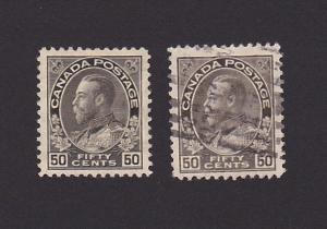 Canada 120i VF MH Admiral Color Variety - Sliver Black