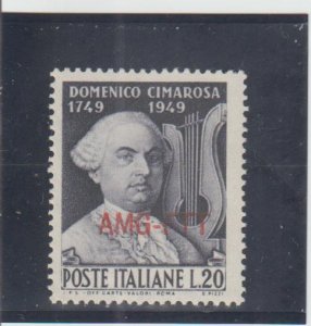 Trieste  Scott#  57  MH  (1949 Overprinted)