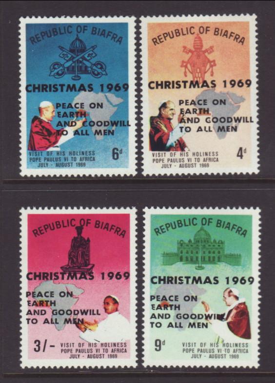 Biafra Christmas 1969 MNH VF