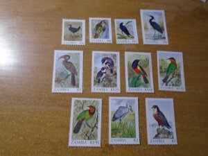 Zambia  #  377-87   MNH  Birds