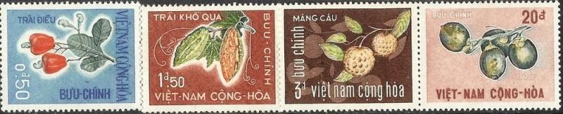 South Vietnam 1967 - SC# 301-304 Fruit Bitter Melon Set MNH