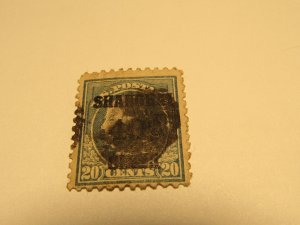 US Stamps, Scott #K13 used China overprint, Catalogue Value $325.00
