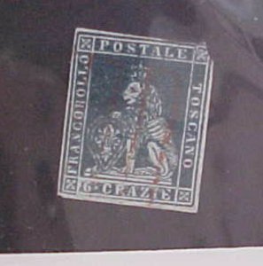 ITALY TUSCANY STAMP #7A  cat.$275.00 USED