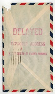 1944 WW2 Patriotic S.P.O.E. ARMY POST OFFICE SERVICE GIVEN  RALEIGH NC DELAYED