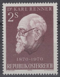 ZAYIX - Austria 886 MNH Karl Renner Austrian President  071022S39M