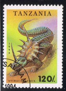 Tanzania ~ #1220 ~ Prehistoric Animal ~ Used CTO