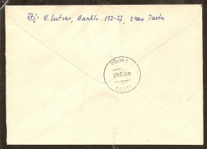 Estonia  Registered Cover Tartu to Polva