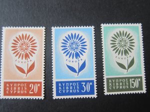 Cyprus 1964 Sc 244-246 set MNH