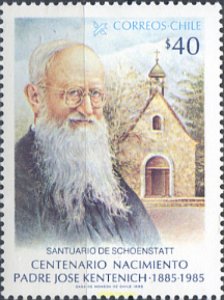 303374 MNH CHILE 1985 CENTENARIO DEL NACIMIENTO DEL PADRE JOSE KENTENICH