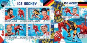 Z08 SRL18418ab Sierra Leone 2018 Ice hockey MNH ** Postfrisch Set