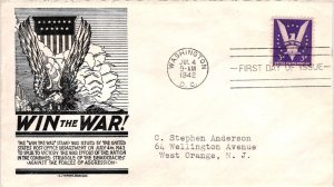 #905 Win The War – Anderson Cachet Addressed to Anderson SCand