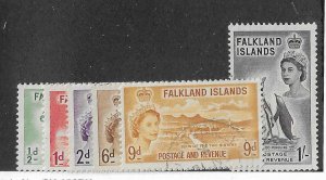 Falkland Islands Sc #122-127 set of 6 used VF