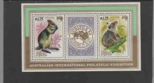 NIUE #445  1984  AUSIPEX '94    MINT  VF NH  O.G  S/S