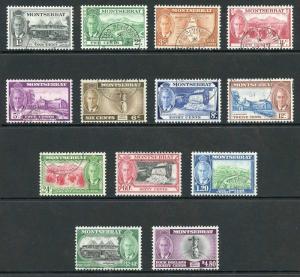 Montserrat SG123/35 1951 set of 13 Fine Used