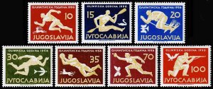 Yugoslavia Scott 461-465, 467-468 (1956) Mint LH VF C