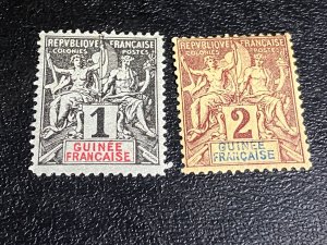 French Guinea Scott 1-2 Mint